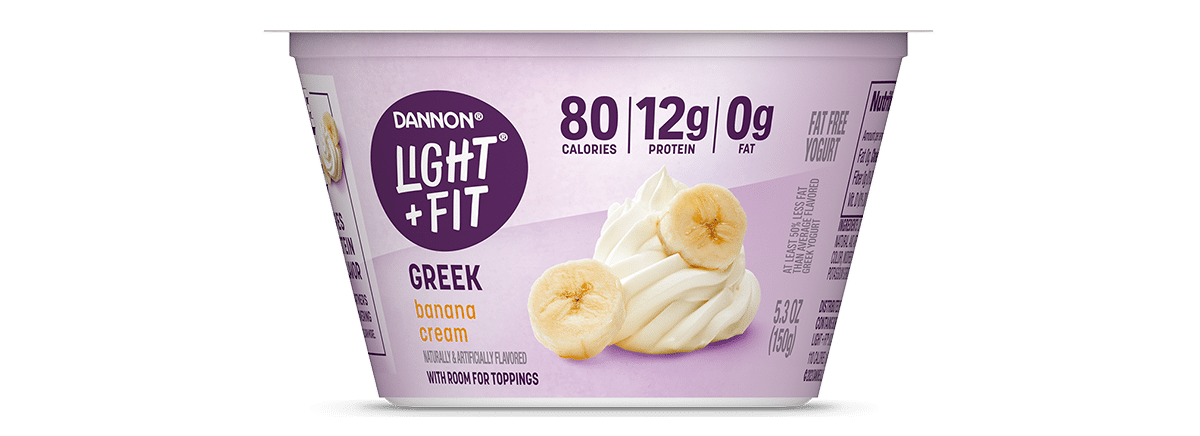 Light + Fit Banana Cream Nonfat Greek Yogurt