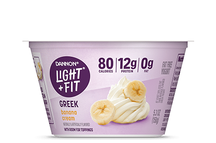 Light + Fit Banana Cream Nonfat Greek Yogurt