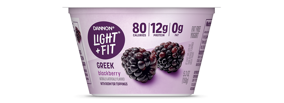 Light + Fit Blackberry Nonfat Greek Yogurt