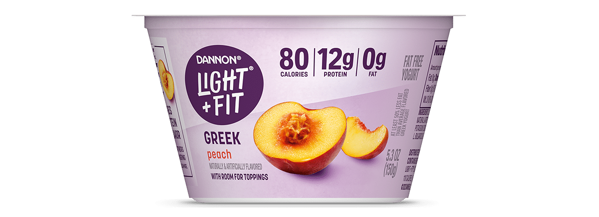 Light + Fit Peach Nonfat Greek Yogurt