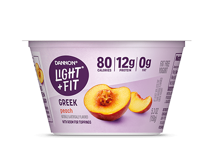 Light + Fit Peach Nonfat Greek Yogurt