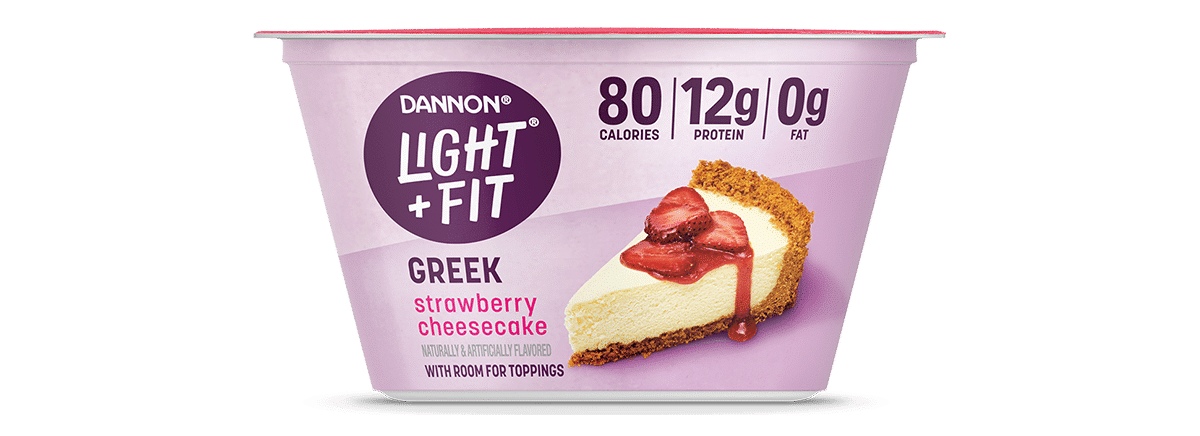 Light + Fit Strawberry Cheesecake Nonfat Greek Yogurt