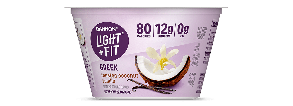 Light + Fit Toasted Coconut Vanilla Nonfat Greek Yogurt