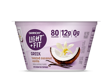 Light + Fit Toasted Coconut Vanilla Nonfat Greek Yogurt