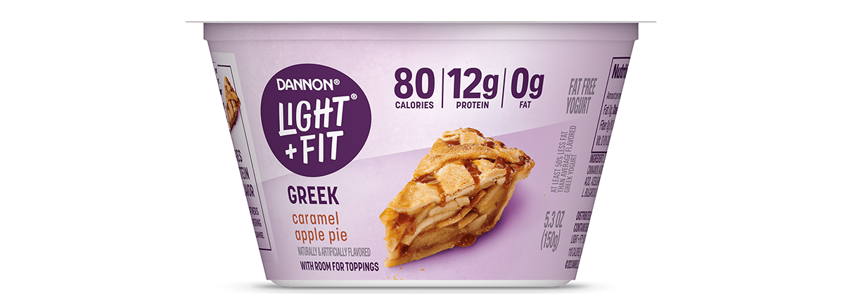 Light + Fit Caramel Apple Pie Nonfat Greek Yogurt